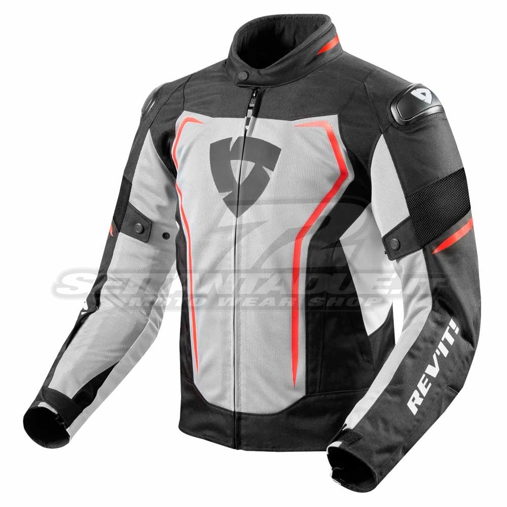 Giacca Moto REV'IT! VERTEX AIR - Nero Rosso | SETTANTADUE.IT