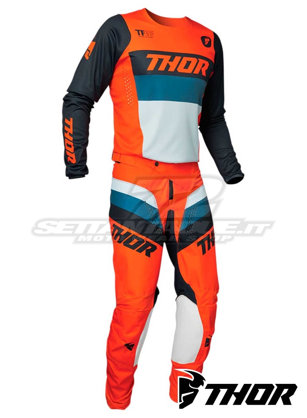 Completo Cross Bambino Thor YOUTH PULSE RACER - Arancione Midnight |  SETTANTADUE.IT