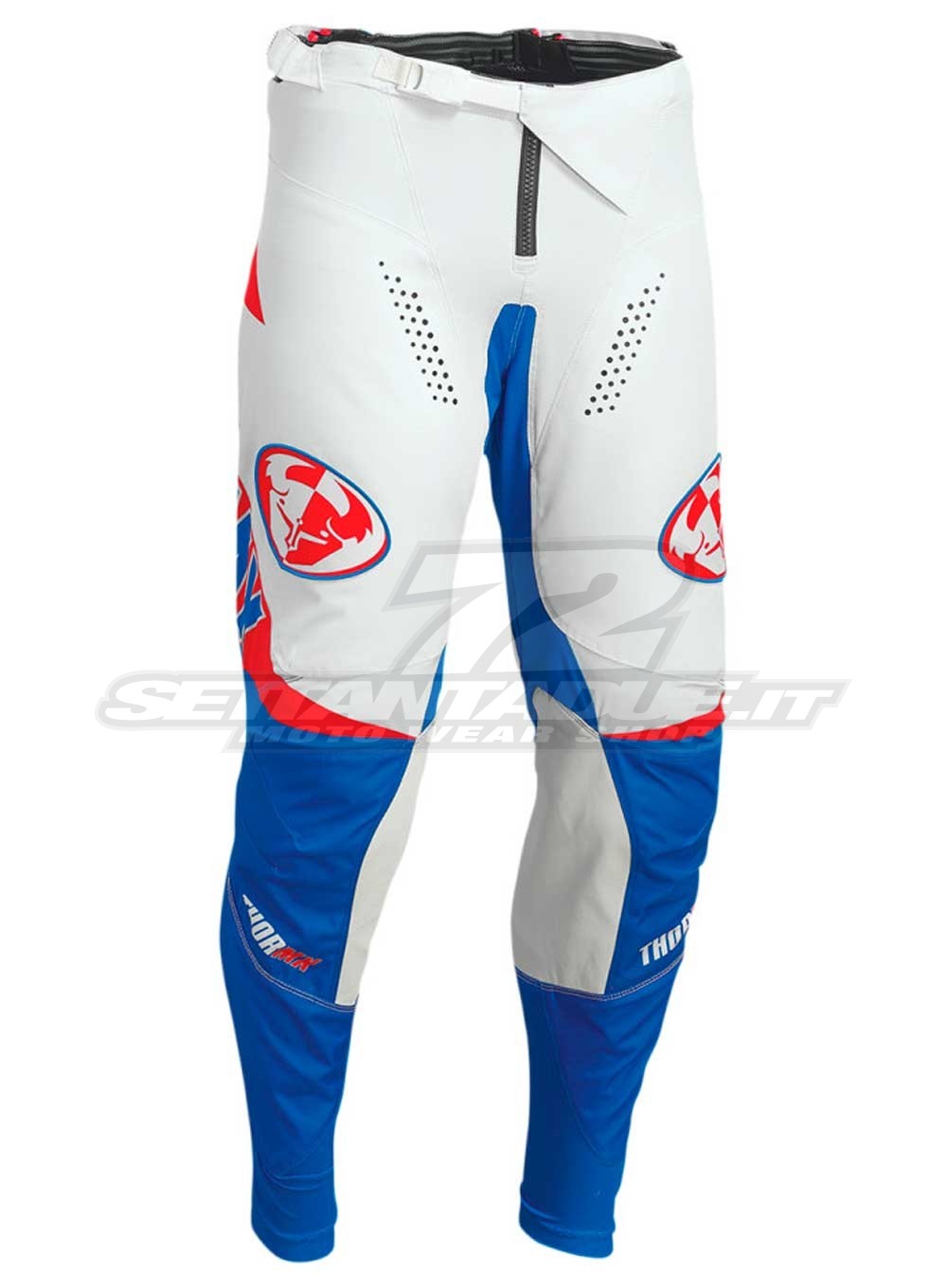 Pantaloni Cross Thor PULSE 04 LE - Rosso Bianco Blu - Offerta Online |  SETTANTADUE.IT