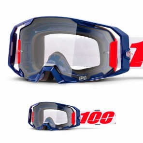 Maschera Cross 100% ARMATIC Mach Z - Lente Trasparente - Offerta
