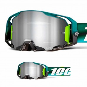 Maschera Cross 100% ARMATIC Polarity - Lente Argento Specchio - Offerta