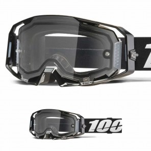 Maschera Cross 100% ARMATIC ENDURO Black - Lente Dual Trasparente - Offerta