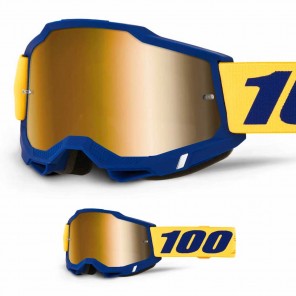Maschera Cross 100% ACCURI 2 Desoto - Lente True Gold Specchio - Offerta
