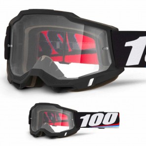 Maschera Cross 100% ACCURI 2 Magnus - Lente Trasparente - Offerta