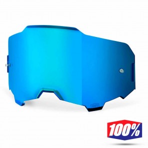 Lente Ricambio Maschere Cross 100% ARMEGA - Blu Specchio