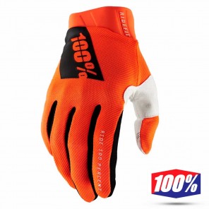 Guanti Cross 100% RIDEFIT - Arancione Fluo