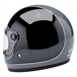 Casco Biltwell GRINGO S Tracker - Grigio Tempesta Nero Lucido