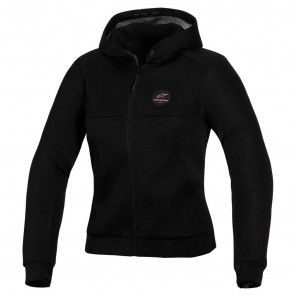 Felpa Moto Donna Alpinestars STELLA CHROME SUPERAIRFLOW Hoodie - Nero Rame - Offerta