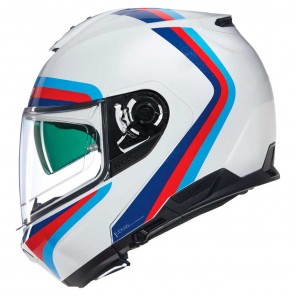 Casco Nolan N100-6 Assoluto 347 - Bianco Blu Rosso Azzurro