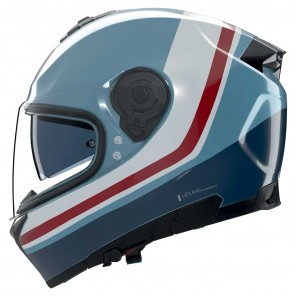 Casco Nolan N80-8 Incline 352 - Blu Grigio Blu Profondo Bianco Rosso