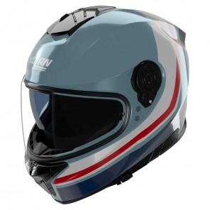 Casco Moto Nolan N80-8 Incline 352 - Blu Grigio Blu Profondo Bianco Rosso - Offerta