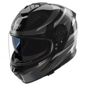 Casco Moto Nolan N80-8 Fervo 356 - Nero Antracite Argento Cromato - Offerta