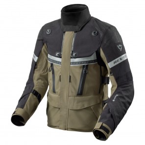 Giacca Moto REV'IT! DOMINATOR 3 GTX - Nero Verde Scuro - Offerta