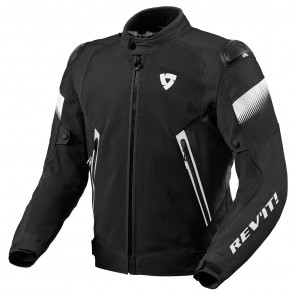 Giacca Moto REV'IT! CONTROL AIR H2O - Nero Bianco - Offerta
