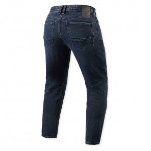 Jeans REV'IT! MOTO 2 TF (Taglia Corta) - Blu Scuro Nero Slavato