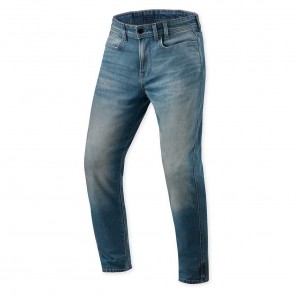 Jeans Moto REV'IT! KEEGAN TF (Taglia Corta) - Blu Medio Vintage - Offerta