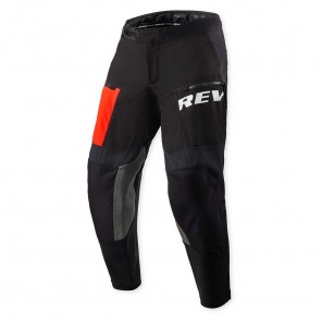Pantaloni Moto REV'IT! LEJANO (Taglia Corta) - Nero Rosso - Offerta