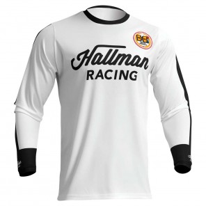 Maglia Cross Thor Hallman DIFFER ROOSTED - Bianco Nero - Offerta Online