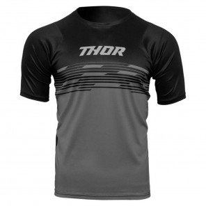 Maglia MTB Thor ASSIST SHIVER Short Sleeve - Nero Grigio - Offerta Online