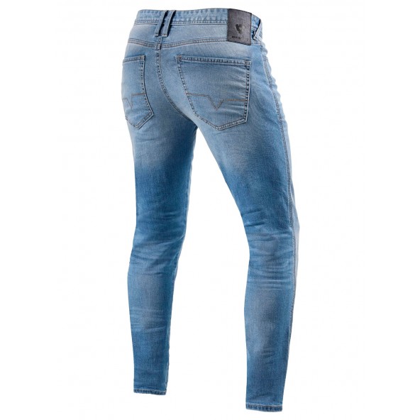 Jeans Moto REV'IT! PISTON 2 SK - Blu Medio Slavato - Offerta Online |  SETTANTADUE.IT