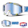100% Maschera THE RACECRAFT Hyperloop - Lente Blu Specchio