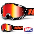 Maschera Cross 100% THE ACCURI Gaspard - Lente Rosso Specchio