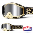 Maschera Cross 100% THE RACECRAFT + Jiva - Lente Iniettata Argento Specchio