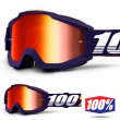 Maschera Cross 100% THE ACCURI Grib - Lente Rosso Specchio