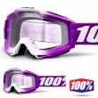 Maschera Cross 100% THE ACCURI Framboise - Lente Trasparente