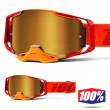 Maschera Cross 100% ARMEGA Litkit - Lente Oro Specchio