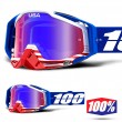 Maschera Cross 100% THE RACECRAFT Anthem - Lente Blu Specchio