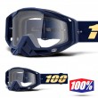 Maschera Cross 100% THE RACECRAFT Bakken - Lente Trasparente