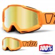 Maschera Cross 100% THE ACCURI Luminari - Lente Oro Specchio