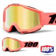 Maschera Cross 100% THE ACCURI Rogen - Lente Oro Specchio
