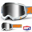 Maschera Cross 100% ACCURI2 Speedco - Lente Argento Specchio