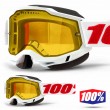 Maschera Motoslitta 100% ACCURI2 SNOW Denver - Lente Dual Vented Giallo