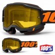 Maschera Motoslitta 100% ACCURI2 SNOW Chicago - Lente Dual Vented Giallo