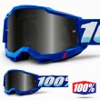 Maschera Cross 100% ACCURI2 SAND Blue - Lente Fumè
