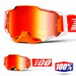 Maschera Cross 100% ARMEGA Regal - Lente Rosso Specchio