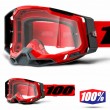 Maschera Cross 100% RACECRAFT2 Red - Lente Trasparente