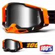 Maschera Cross 100% RACECRAFT2 Costume 2 - Lente Argento Specchio