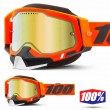 Maschera Motoslitta 100% RACECRAFT2 SNOW Kerv - Lente Dual Vented Oro Specchio