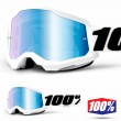 Maschera Cross 100% STRATA2 Everest - Lente Blu Specchio