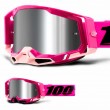 Maschera Cross 100% RACECRAFT2 Maho - Lente Argento Specchio