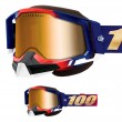 Maschera Motoslitta 100% RACECRAFT2 SNOW United - Lente Dual Vented Oro Specchio