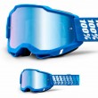 Maschera Cross 100% ACCURI2 Yarger - Lente Blu Specchio