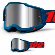 Maschera Cross 100% ACCURI2 Odeon - Lente Argento Specchio