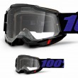Maschera Cross 100% ACCURI2 YOUTH Moore - Lente Trasparente