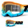 Maschera Cross 100% ACCURI2 YOUTH Sunset - Lente Trasparente
