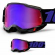 Maschera Cross 100% ACCURI2 YOUTH Moore - Lente Rosso Blu Specchio